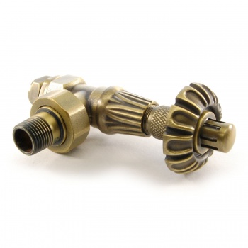 Abbey TRV Angled Radiator Valve Burnished Brass